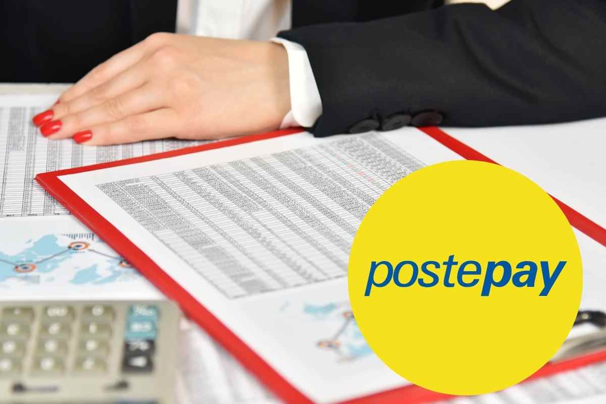 postepay - documento con tabella